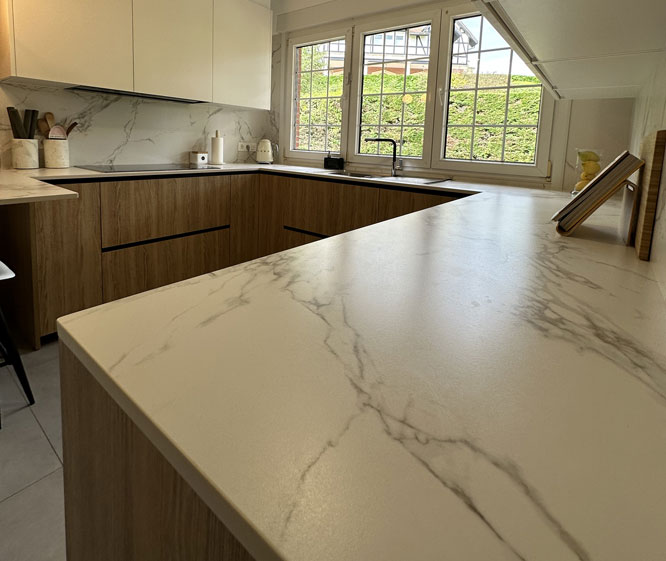 encimera blanca dekton