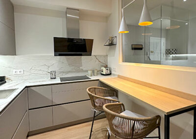 Cocina abierta en forma de «U»